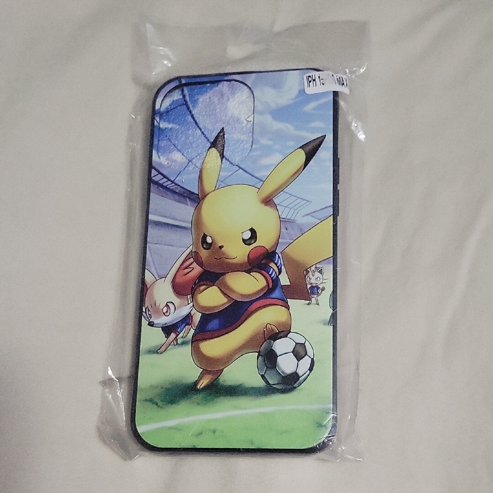 Pikachu Soccer Phone Case - Black